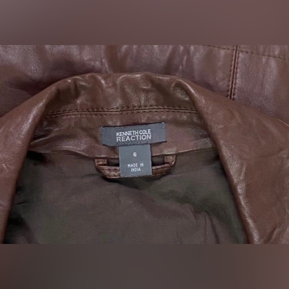 KENNETH COLE REACTION LEATHER JACKET - Picture 3 of 5